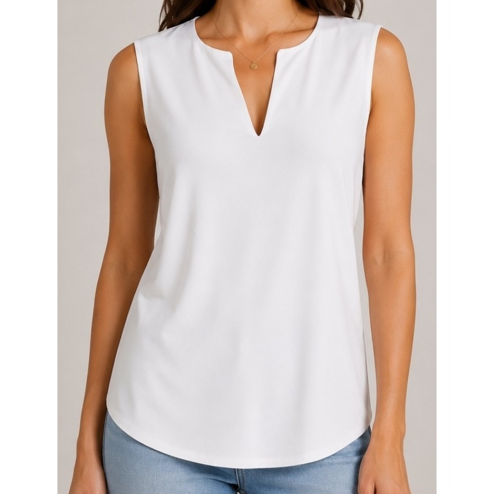 Anthony's Resort Wear Sleeveless Top V Neck Stretch Womens XL Nylon Spandex